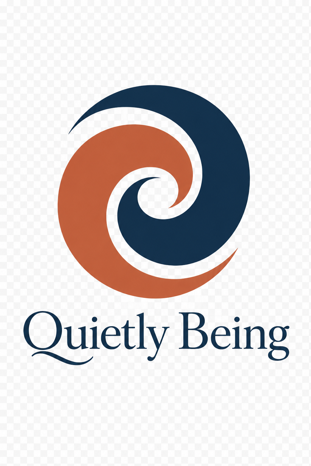Quietly Being spiral logo